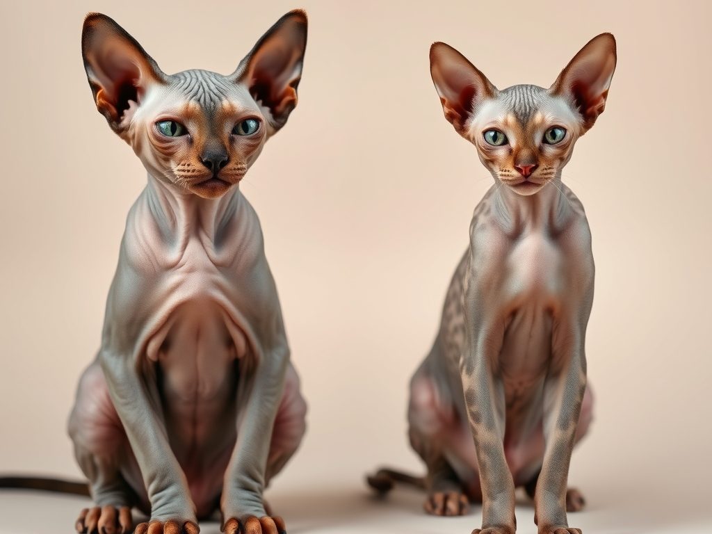 Sfinks czy peterbald – porównanie wyglądu, charakteru i wymagań pielęgnacyjnych